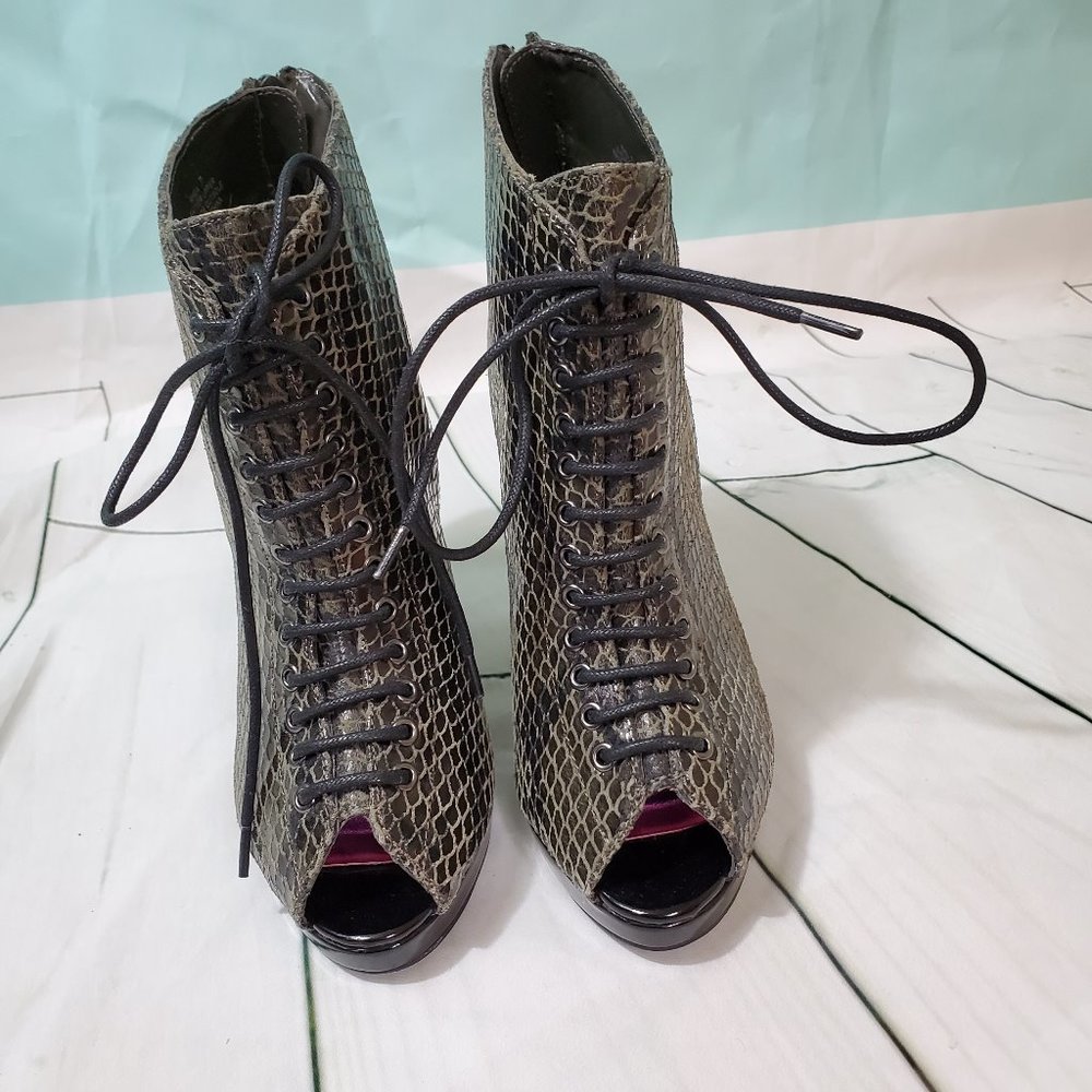 High Heel Power 'Rhea' Open Toe Booties 7 - image 4